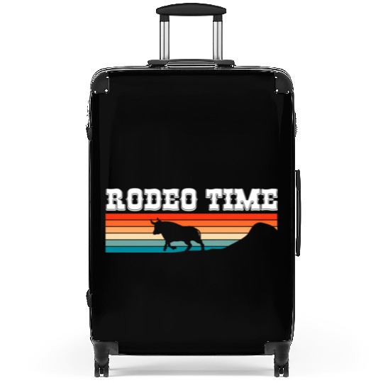 Rodeo Time Cowboy Wild West Horseman Ranch Lasso B Suitcases