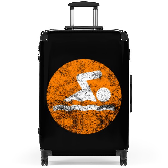 Swim Orange Swim Icon Suitcases