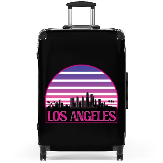 LOSANGELES CIRCLE striped Suitcases