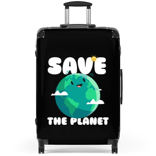 Save The Planet Ecologic Idea Suitcases