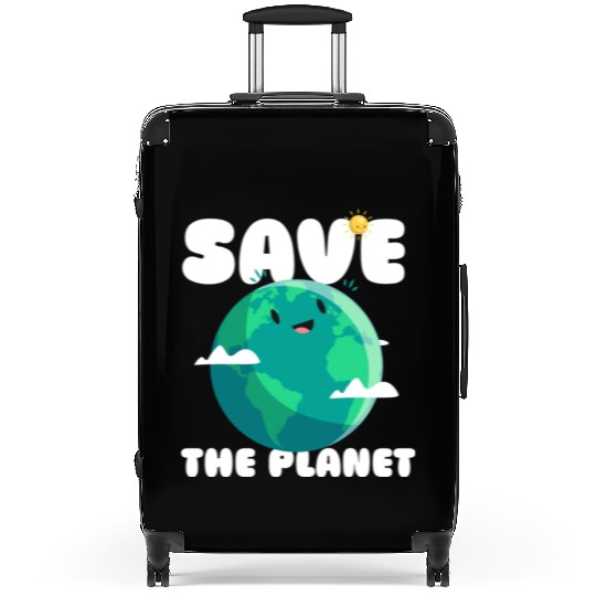 Save The Planet Ecologic Idea Suitcases