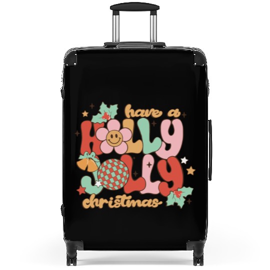 Have A Holly Jolly Christmas Suitcases