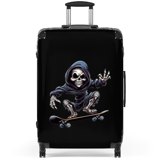 Embrace the Afterlife on Wheels: Grim Reaper Skate Suitcases