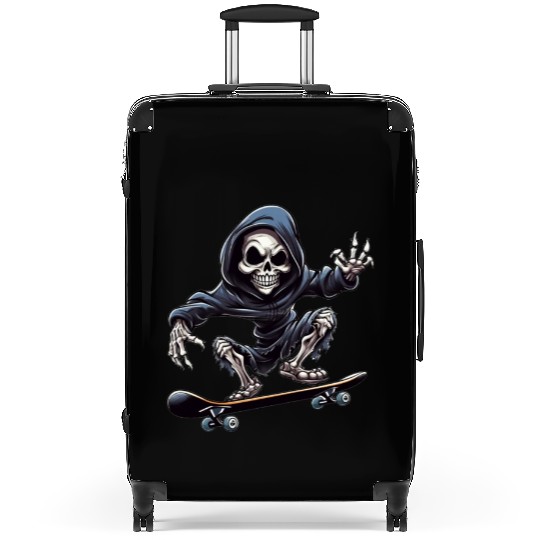 Embrace the Afterlife on Wheels: Grim Reaper Skate Suitcases
