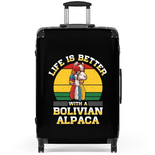 Bolivia Flag Bolivian Alpaca Lover Country South Suitcases