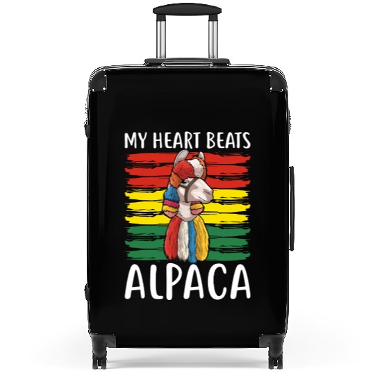 Bolivia Flag Bolivian Alpaca Lover Country South Suitcases