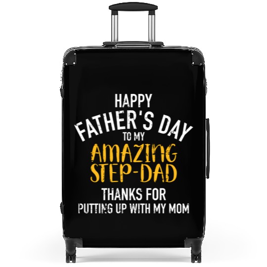 Happy Father'S Day Step Dad Suitcases
