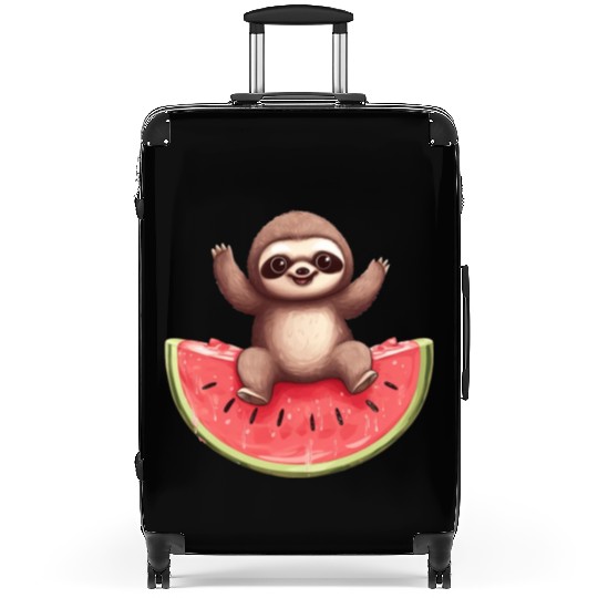 Sloth with Watermelon - Sweet Summer Design Suitcases