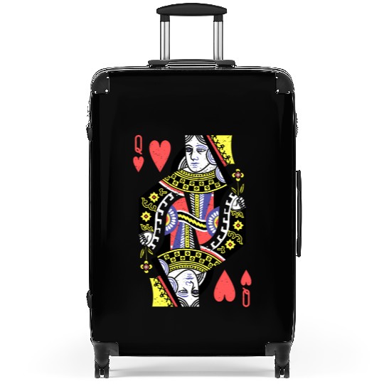 Queen Of Hearts Playing Card Halloween S Suitcases
