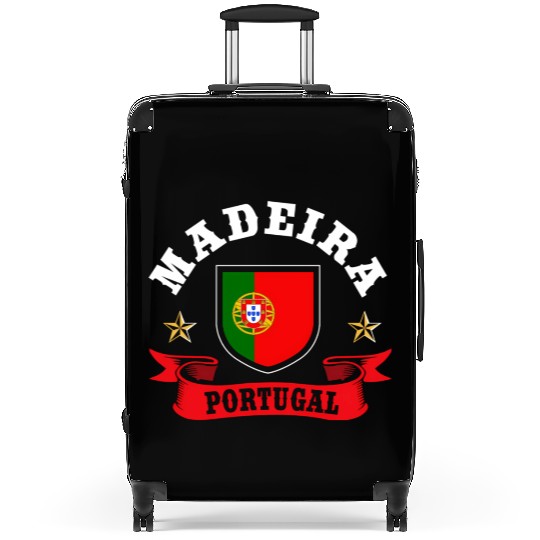 Portuguese Flag Summer Beach Vacation Madeira Port Suitcases