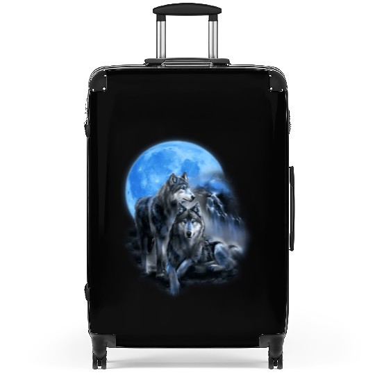 The Mountain Men'S Wolfs Lookout Native American Suitcases