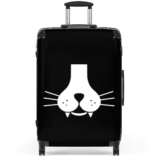 Meowy Cat Face Suitcases