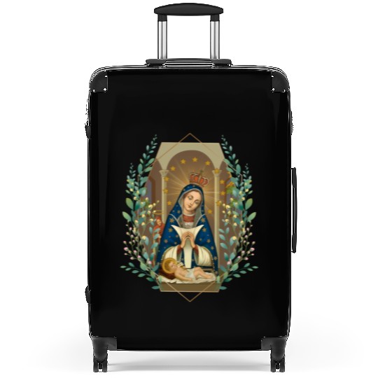 Our Lady Of Altagracia Virgen De Dominicana Suitcases
