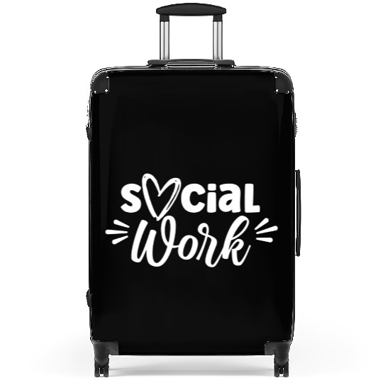 Social Work Graduation Job Worker Suitcases