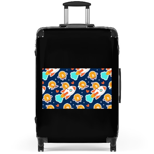 Bitcoin Wallpaper Suitcases