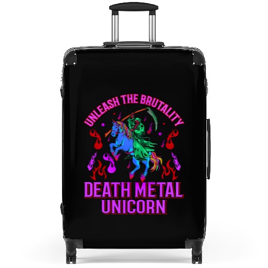 Goth Rock Satan Unicorn Festivals Death Metal Suitcases