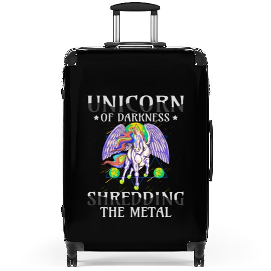 Goth Rock Satan Unicorn Festivals Death Metal Suitcases