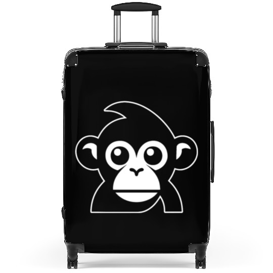 Ape Face Apes Apelike Jungle Primate Suitcases