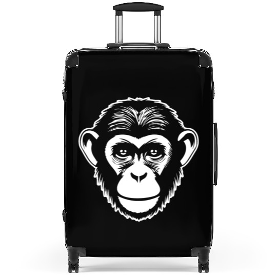 Ape Face Apes Apelike Jungle Primate Suitcases