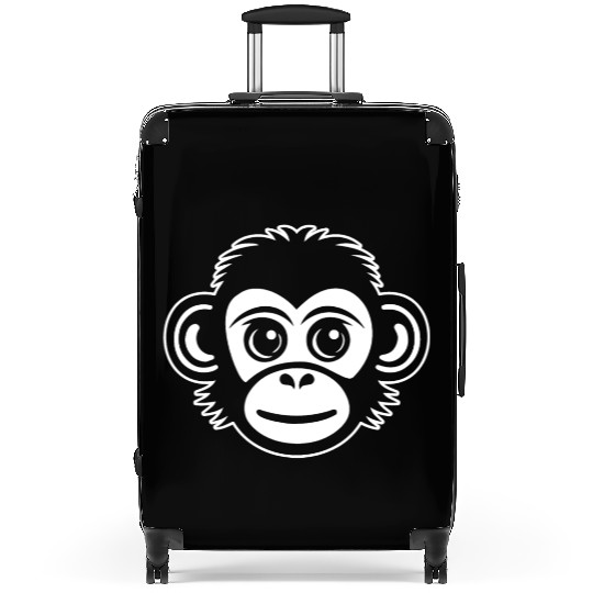 Ape Face Apes Apelike Jungle Primate Suitcases
