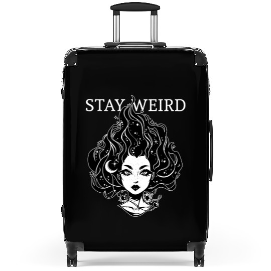 Stay Weird - Moonchild Girl Suitcases