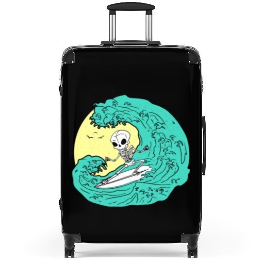 Skeleton surfing on Wave Suitcases