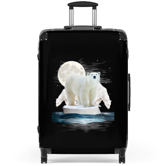 Polar Bear Lover design, Wildlife Zoo Animal Lover Suitcases