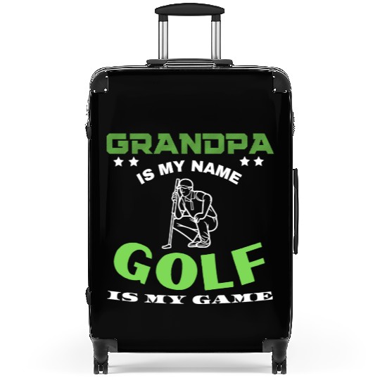 Grandpa is my name golf is my game Suitcases