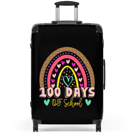 100 Days Of School For Kids Students And Teacher Suitcases