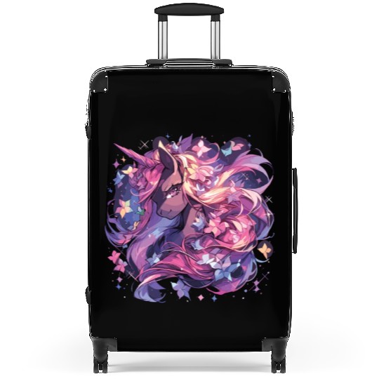 Flowers Unicorn Unicorn Flowers Fable Mystery Suitcases