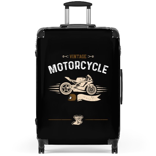 Vintage Motorcycle - Motorcycle Suitcases