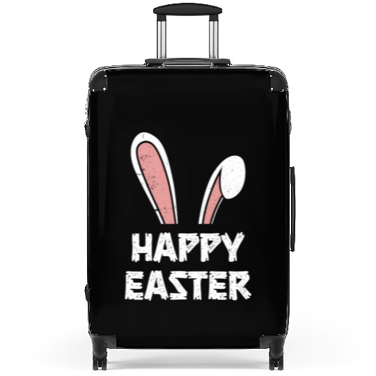 Happy Easter Bunny Rabbit Ears Suitcases