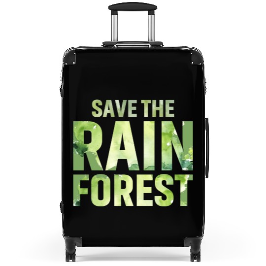 Save The Rainforest Lovely Jungle Green Suitcases