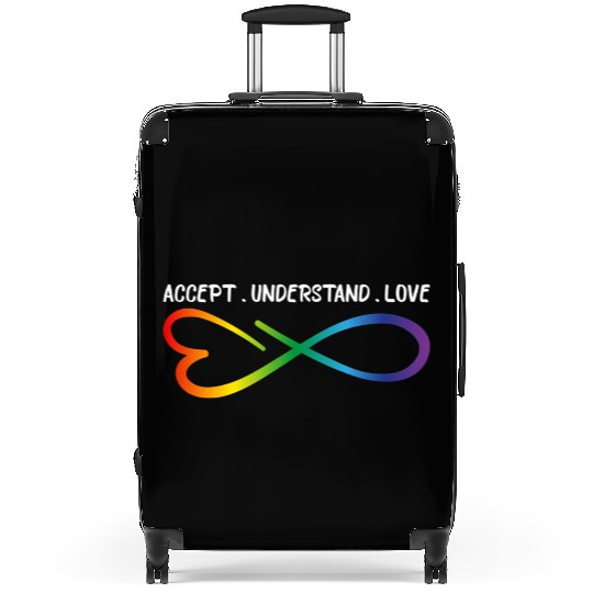 Accept Understand Love Neurodiversity Infinity Aut Suitcases