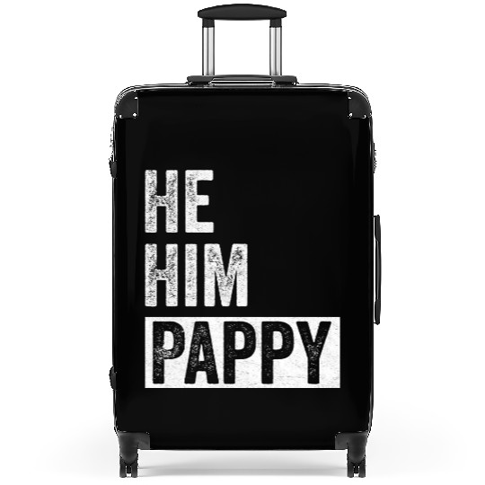 Pappy Lover Valentine Quote Funny He Him Pappy Suitcases