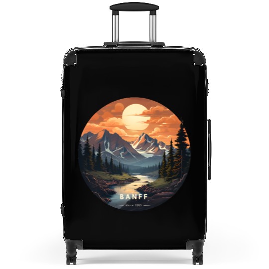 Banff sunset Suitcases