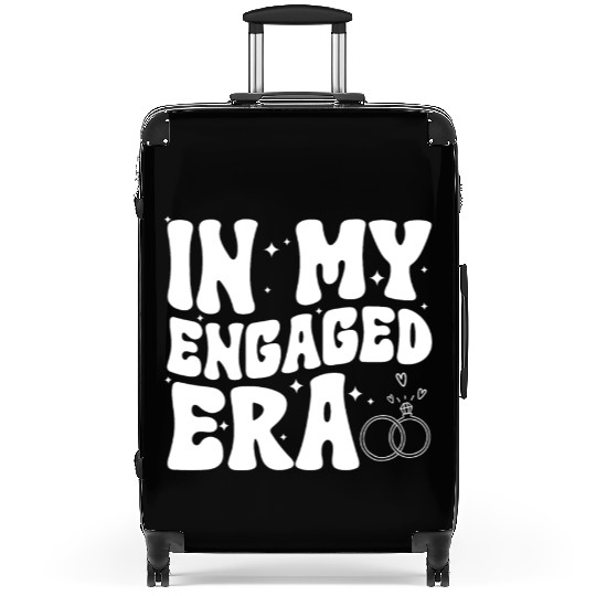 Funny Engagement In My Engaged Era Groovy Wedding Suitcases