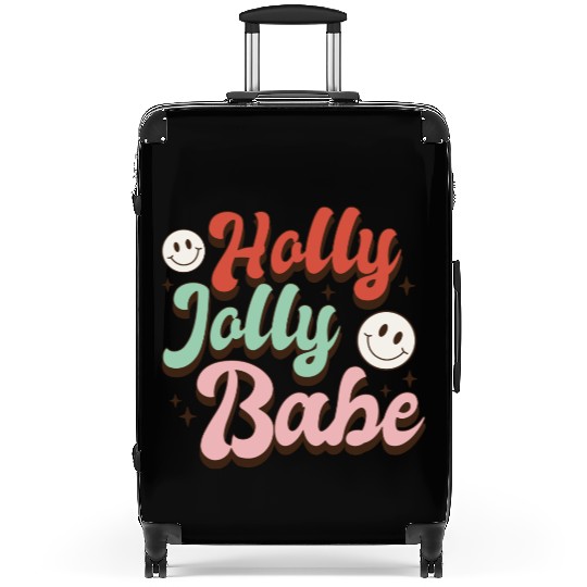 Holly Jolly Babe Suitcases