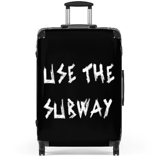 Use The Subway yellow Suitcases