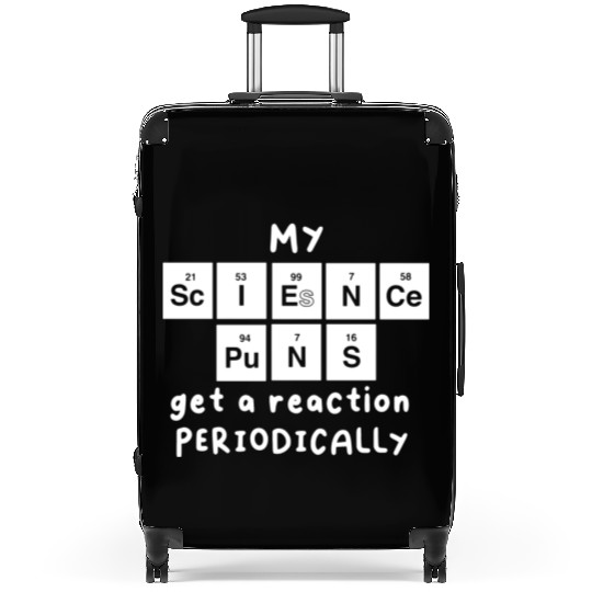 Science Puns Suitcases