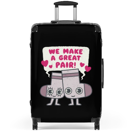 We Make A Great Pair Socks Lovers Valentines Suitcases