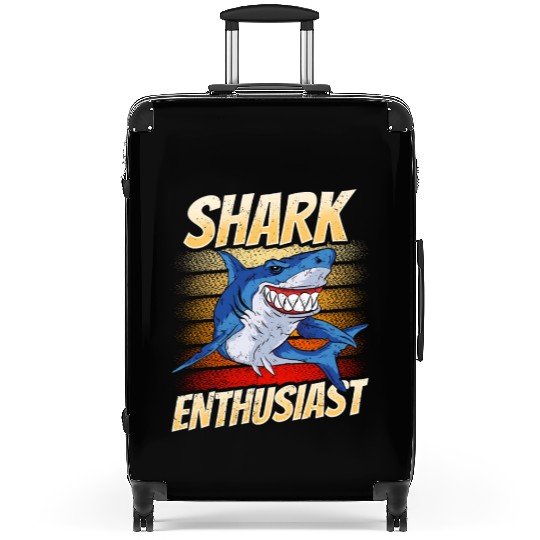 Shark Enthusiast Lover Animal Sharks Teeth Suitcases