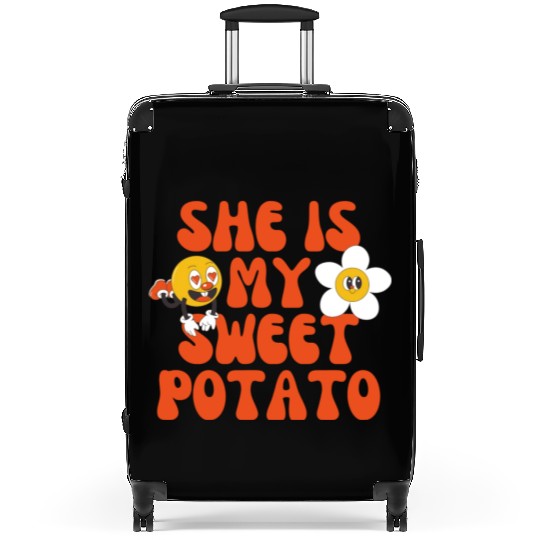 she is my sweet potato Suitcases