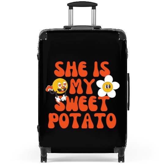 she is my sweet potato Suitcases