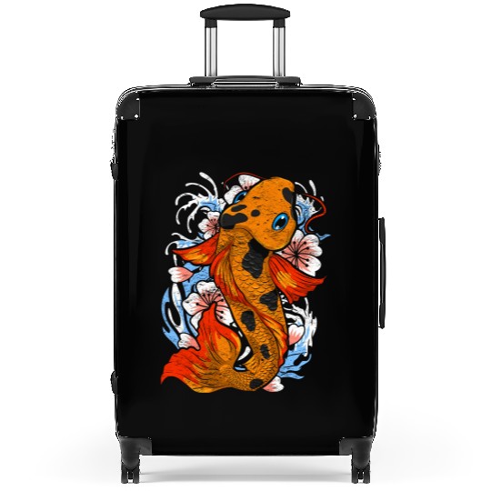 Koi fish farm gift colorful koi carp Suitcases