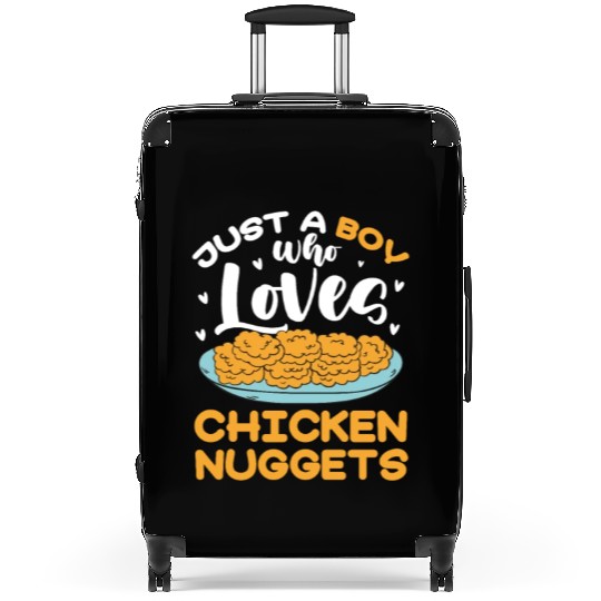 Just A Boy Who Loves Chicken Nuggets Suitcases