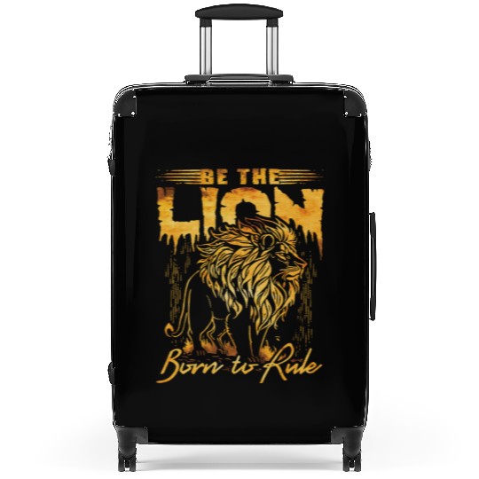 Be The lion, born to rule Suitcases
