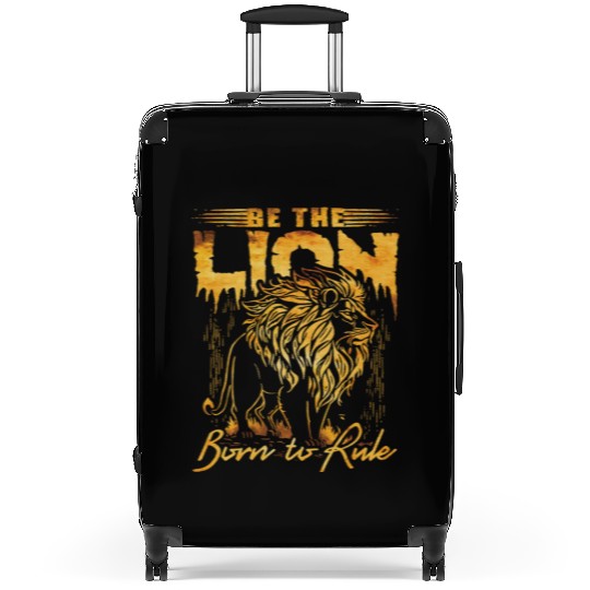 Be The lion, born to rule Suitcases