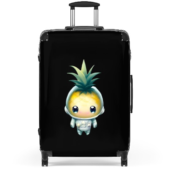 Kawaii astronauts pineapple Suitcases