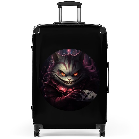 Cheshire Cat Playing Cards Suitcases